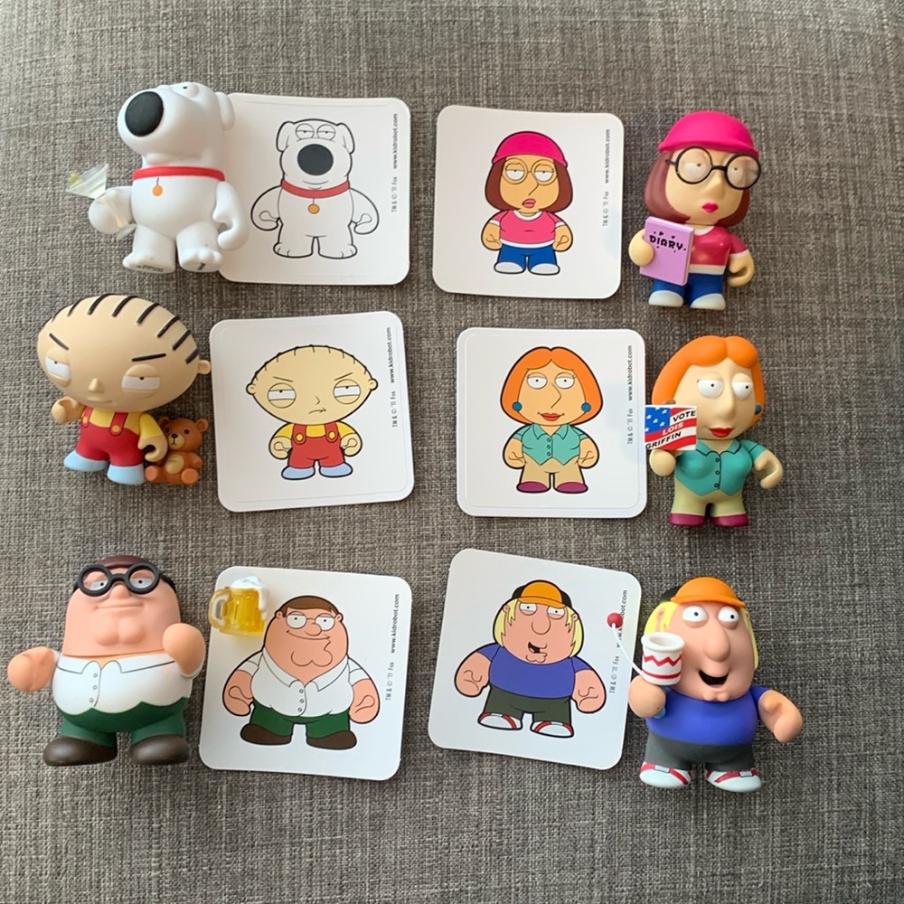 Kidrobot x Family Guy figures - complete